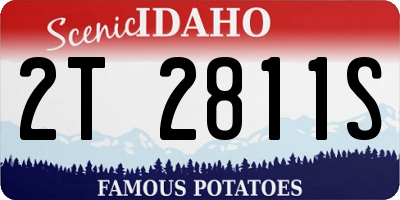 ID license plate 2T2811S
