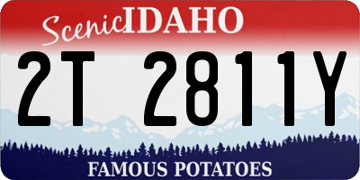 ID license plate 2T2811Y