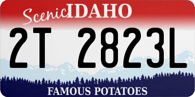 ID license plate 2T2823L