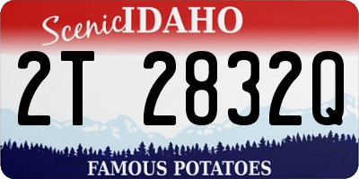 ID license plate 2T2832Q