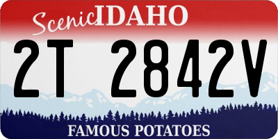 ID license plate 2T2842V