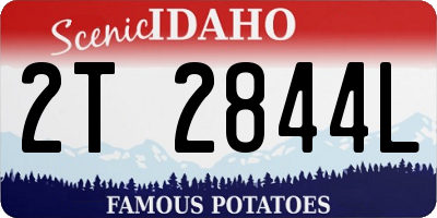 ID license plate 2T2844L