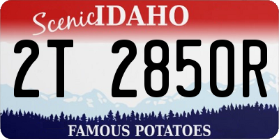 ID license plate 2T2850R