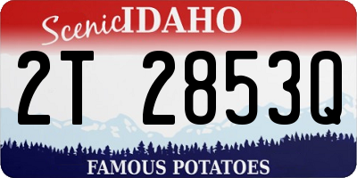 ID license plate 2T2853Q