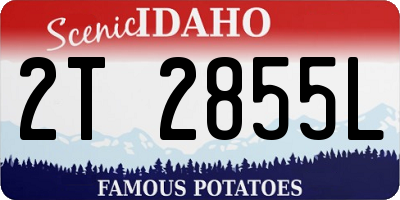 ID license plate 2T2855L