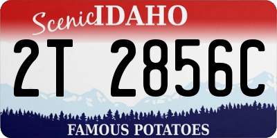 ID license plate 2T2856C