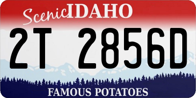 ID license plate 2T2856D