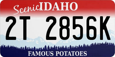 ID license plate 2T2856K