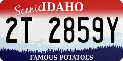 ID license plate 2T2859Y