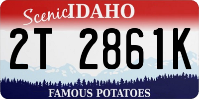 ID license plate 2T2861K