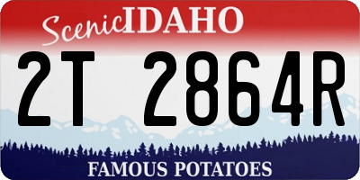 ID license plate 2T2864R