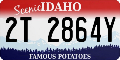 ID license plate 2T2864Y