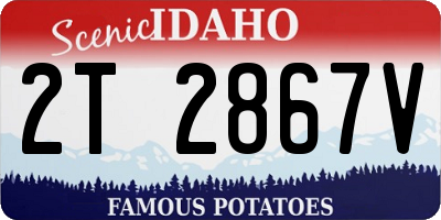 ID license plate 2T2867V