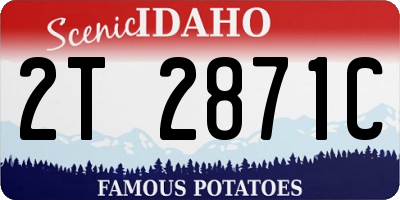 ID license plate 2T2871C