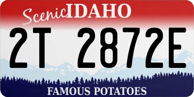 ID license plate 2T2872E