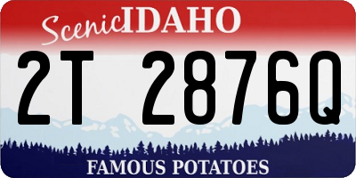 ID license plate 2T2876Q
