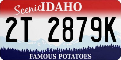 ID license plate 2T2879K