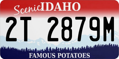 ID license plate 2T2879M