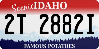 ID license plate 2T2882I