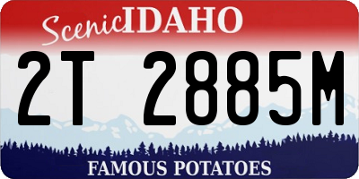 ID license plate 2T2885M