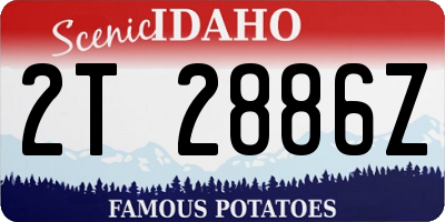 ID license plate 2T2886Z