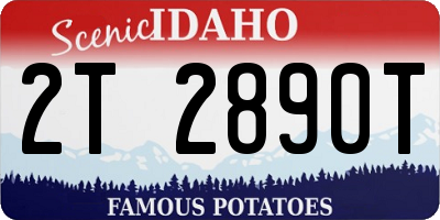 ID license plate 2T2890T