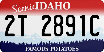 ID license plate 2T2891C