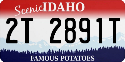 ID license plate 2T2891T