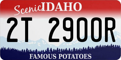ID license plate 2T2900R