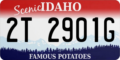 ID license plate 2T2901G