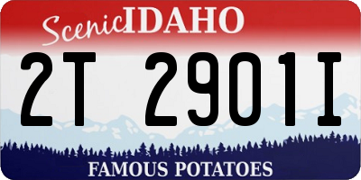 ID license plate 2T2901I