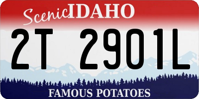 ID license plate 2T2901L