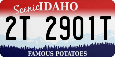 ID license plate 2T2901T
