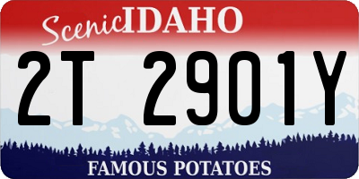 ID license plate 2T2901Y