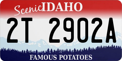 ID license plate 2T2902A
