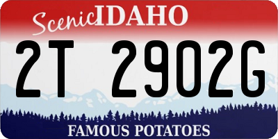 ID license plate 2T2902G
