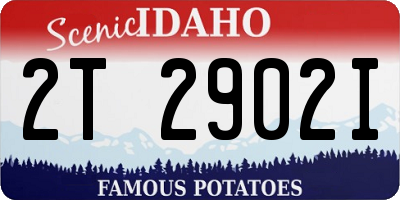ID license plate 2T2902I
