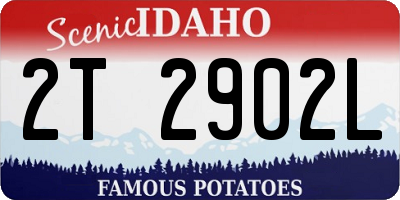 ID license plate 2T2902L