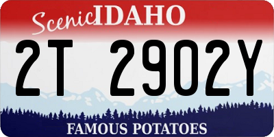ID license plate 2T2902Y