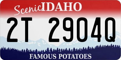 ID license plate 2T2904Q