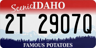 ID license plate 2T2907Q