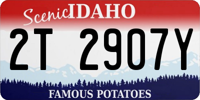 ID license plate 2T2907Y