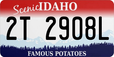 ID license plate 2T2908L