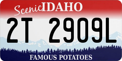 ID license plate 2T2909L