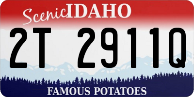 ID license plate 2T2911Q