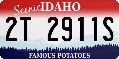 ID license plate 2T2911S
