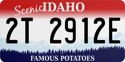 ID license plate 2T2912E