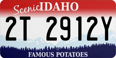 ID license plate 2T2912Y