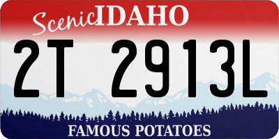 ID license plate 2T2913L