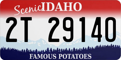 ID license plate 2T2914O